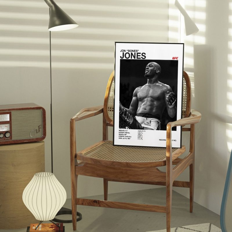 Black and white U-Ultimate Fighting Championship UFC Poster Canvas Print Painting Wall Decor Wall Art Gym Room Decoration - Image 7