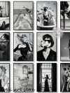 Vintage Black White Fashion Photography Style Sexy Woman Drinking Smok Art Poster Canvas Painting Wall Prints Picture Home Decor