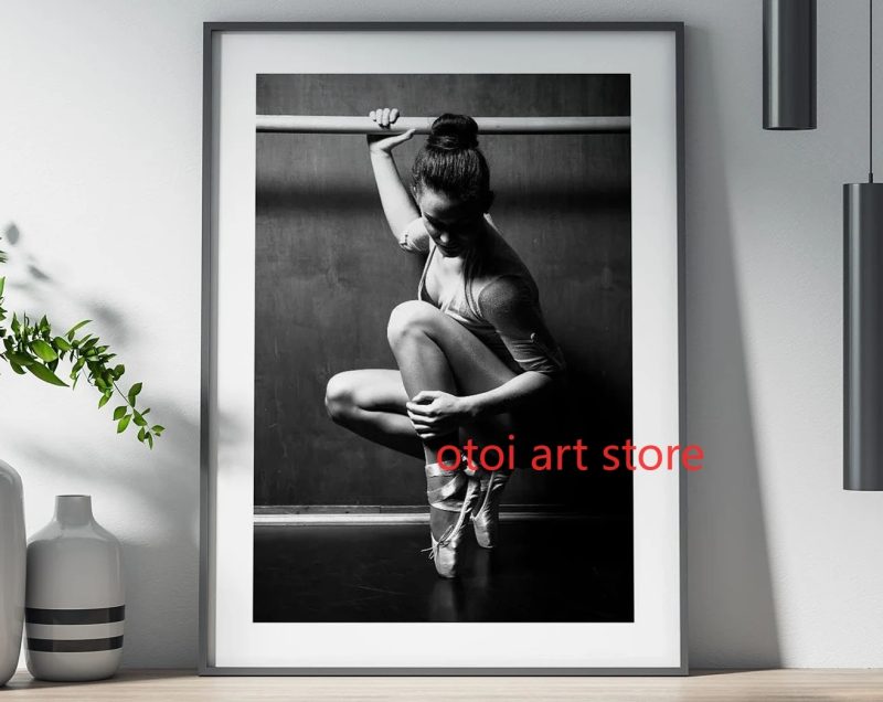 Vintage Black White Fashion Photography Style Sexy Woman Drinking Smok Art Poster Canvas Painting Wall Prints Picture Home Decor - Image 14