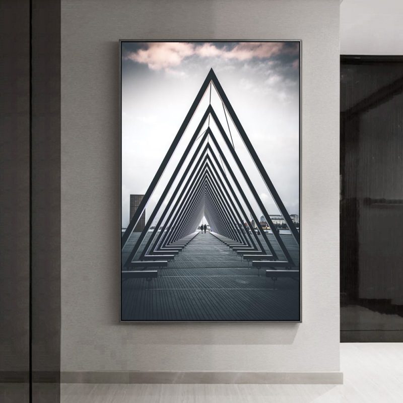 Light Luxury Black White Gray Industrial Style Canvas Poster Space Extension Simplicity Wall Art Print Painting Home Decor Mural - Image 4