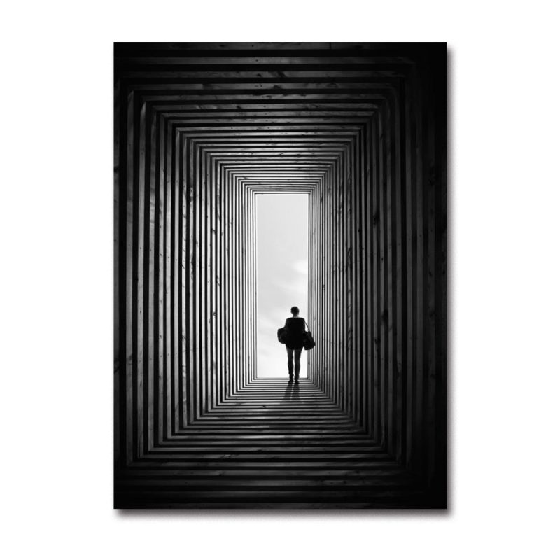Light Luxury Black White Gray Industrial Style Canvas Poster Space Extension Simplicity Wall Art Print Painting Home Decor Mural - Image 7