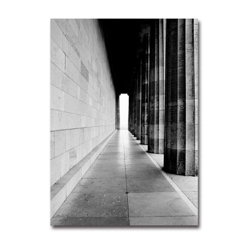 Light Luxury Black White Gray Industrial Style Canvas Poster Space Extension Simplicity Wall Art Print Painting Home Decor Mural - Image 12