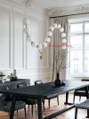 Nordic Luxury Necklace Led Pendant Light For Ceiling Chandelier White Glass Ball Hanging Lamp Glass Lampshade 12cm