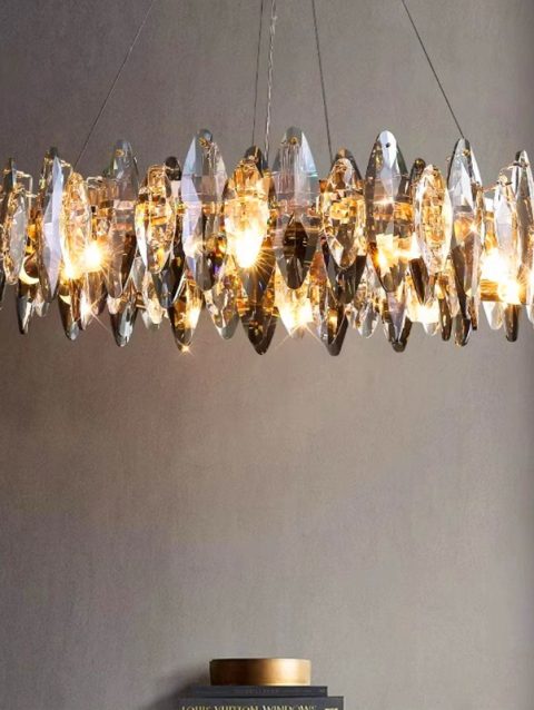 home decorationPendant lights, luxury crystal living room chandelier, dining room Pendant lamp, ceiling light, indoor lighting
