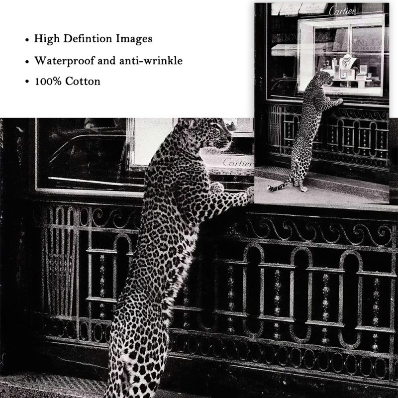 Retro Light Luxury Black and White Cheetah Jewelry Store Poster Nordic Fashion Wall Art Canvas Painting Living Room Home Decor - Image 5