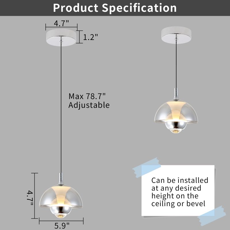 Modern Led Pendant Light Dining Room Table Ceiling Chandelier Designer Luxury Glass Pendant Lamp Simple Bar Counter Hanging Lamp - Image 7