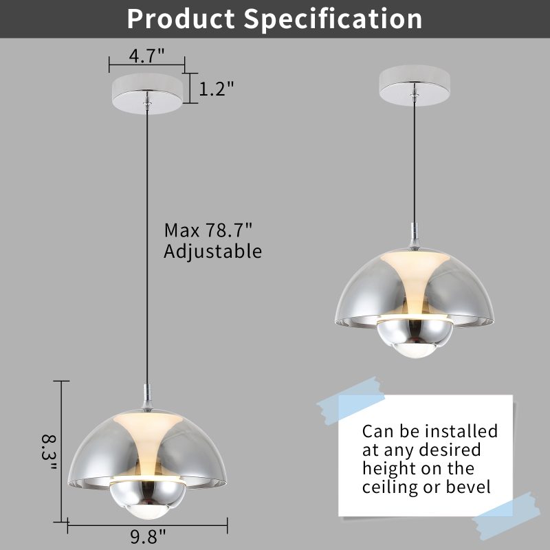 Modern Led Pendant Light Dining Room Table Ceiling Chandelier Designer Luxury Glass Pendant Lamp Simple Bar Counter Hanging Lamp - Image 9