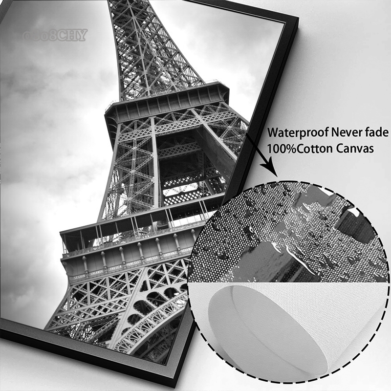 Black White Beautiful City New York London Paris Eiffel Tower Photography Art Posters Canvas Painting Fashion Home Decor Mural - Image 6