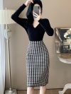 Autumn Women's Long Sleeved Dress High Quality Fashion Casual Commuter Knitted Dresses