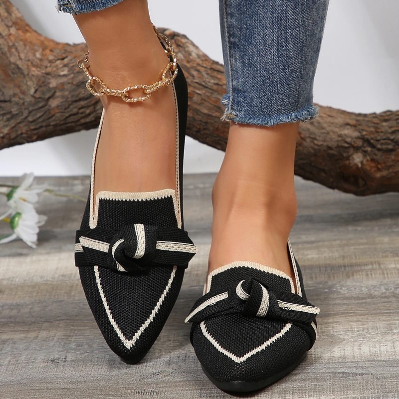 Women's Shoes Loafers Ballet Flats Pointed Toe Barefoot Slip-on Sandals Casual Low Heel Luxury Brand Woman Shoe New in Butterfly - Image 2