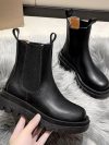 2024 New Thicken Winter Knight Boots Women Knee High Long Square Heel Boots Retro Thick Motorcycle Goth Boots Black Botas Mujer