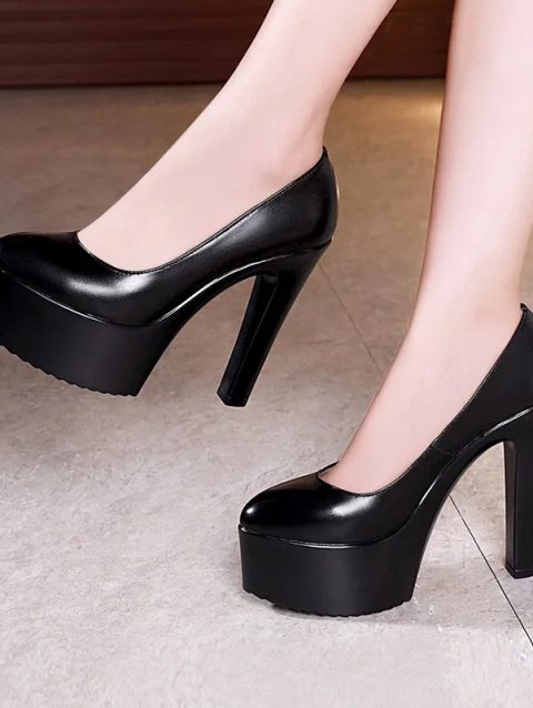 Plus Size 32 43 Platform Catwalk Shoes Women Wedding Shoes Bride 2025 Shallow High Heels Platform Pumps Elegant Dress Court Shoe