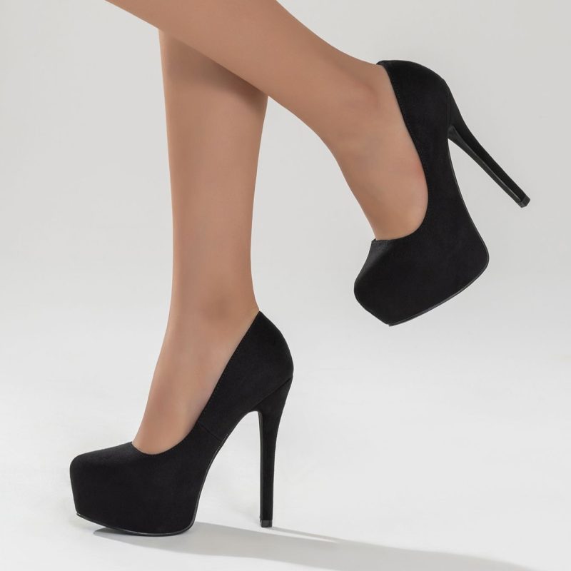 Spring And Autumn New Fashion Waterproof Platform Pointed Thin High Heel Women's Outdoor Sandals - Image 5