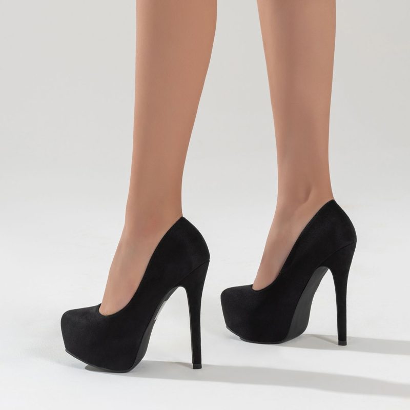 Spring And Autumn New Fashion Waterproof Platform Pointed Thin High Heel Women's Outdoor Sandals - Image 6