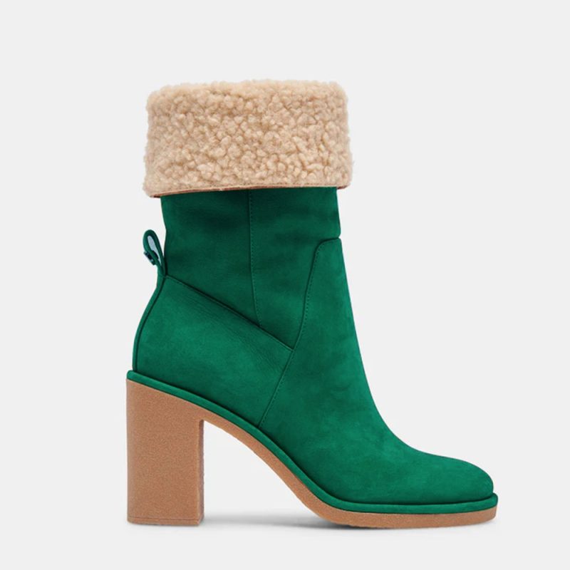 Winter Boots for Women Comfortable Side Zipper Mid Chunky Heel Suede Warm Fur Snow Ankle Boot Outdoor Party Shoes - Image 10