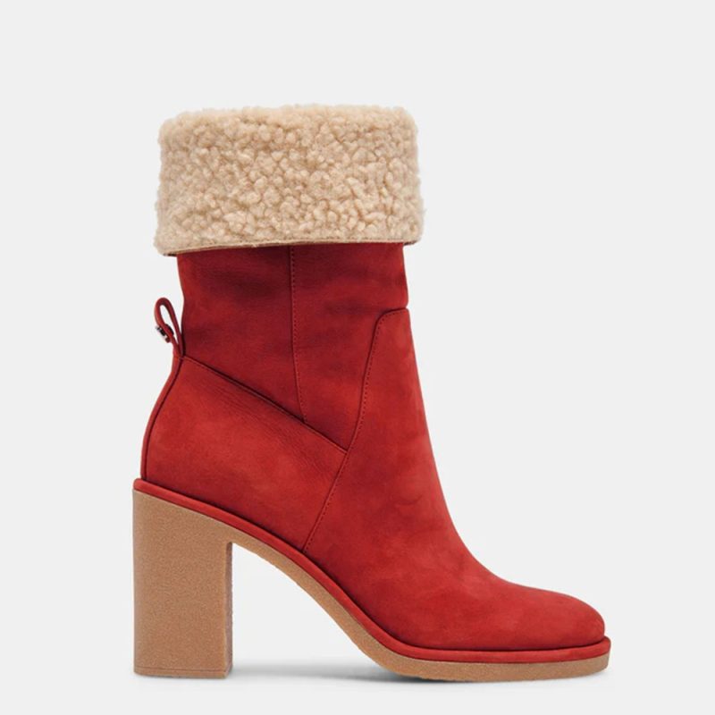 Winter Boots for Women Comfortable Side Zipper Mid Chunky Heel Suede Warm Fur Snow Ankle Boot Outdoor Party Shoes - Image 11