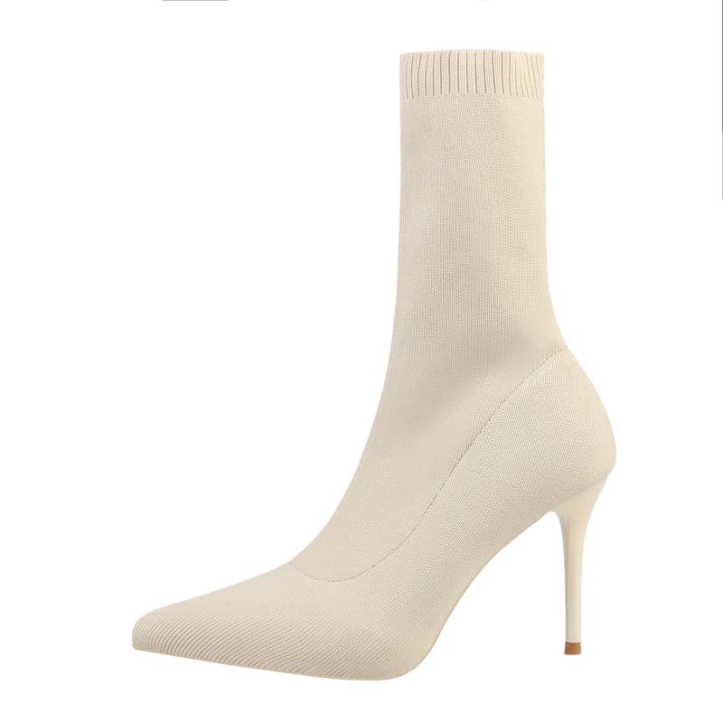 Sexy Sock Boots Knitting Stretch Boots High Heels for Women Fashion Shoes 2024 Spring Autumn Ankle Boots Female - Image 7