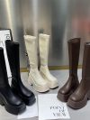 Winter Comfort High Boots for Women Fashion Back Zip Long Boots Female Elegant Platform Shoes Lady Thick Bottom Knight Booties
