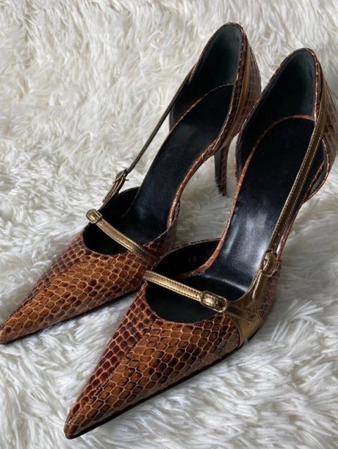 Snake Pointed Sexy Stiletto Sandals Women Belt Buckle Hollow Fine High Heel Sandals New Retro Elegant Designer Party Dress Shoes