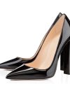 Women's Pointed Toe Block Classic 12cm High Heels Slip on Thick Shoes Wedding Office Dress Chunky Lady Pumps Customized