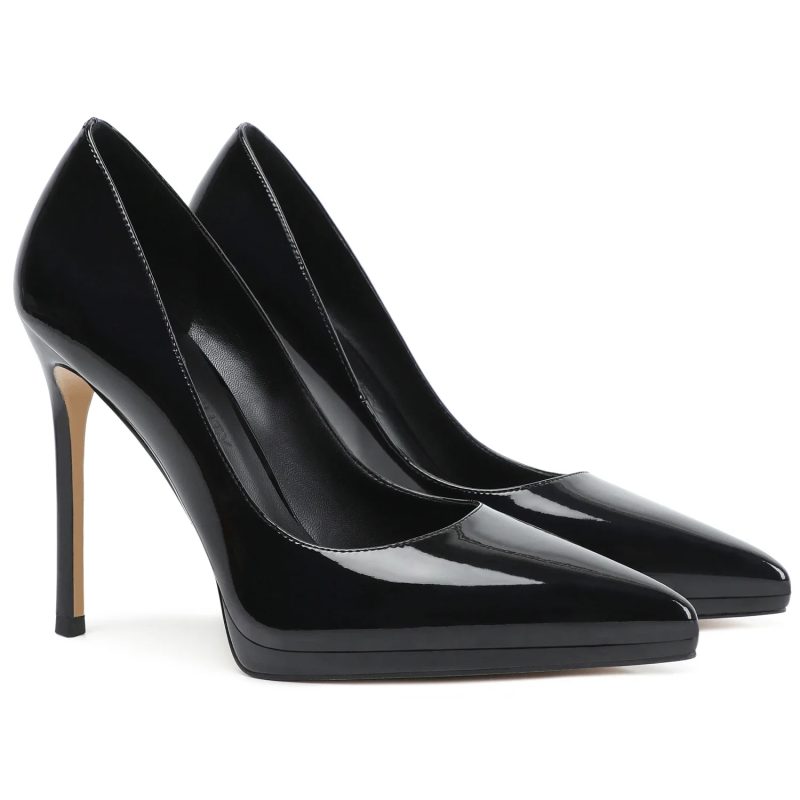 Measure your feet length before orderPatent Women Stiletto High Heel Pumps Pointed Toe Sexy Fetish Dress Office Shoe 26-CHC-33