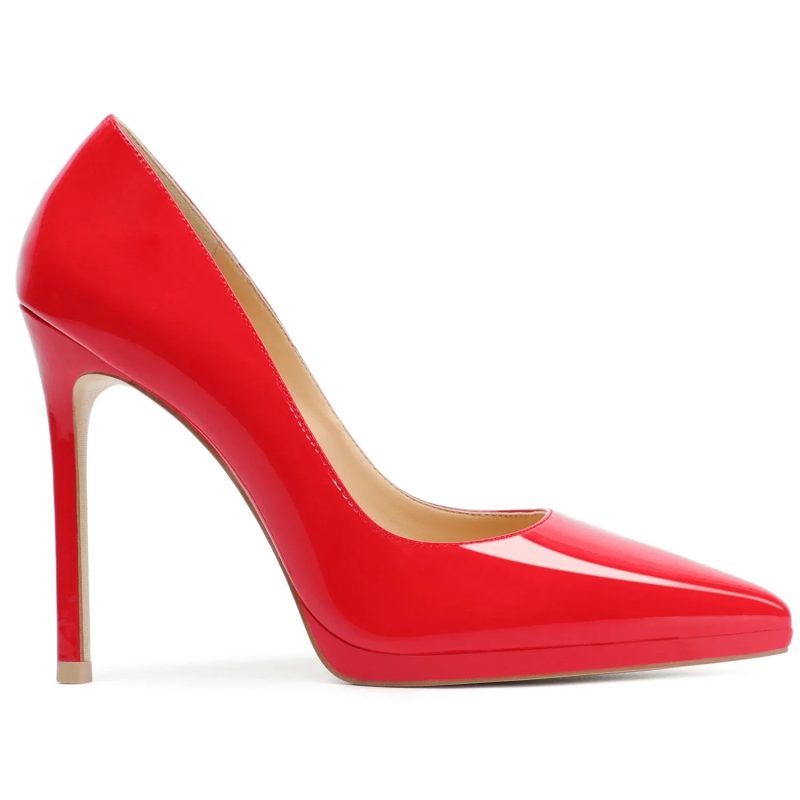 Measure your feet length before orderPatent Women Stiletto High Heel Pumps Pointed Toe Sexy Fetish Dress Office Shoe 26-CHC-33 - Image 6
