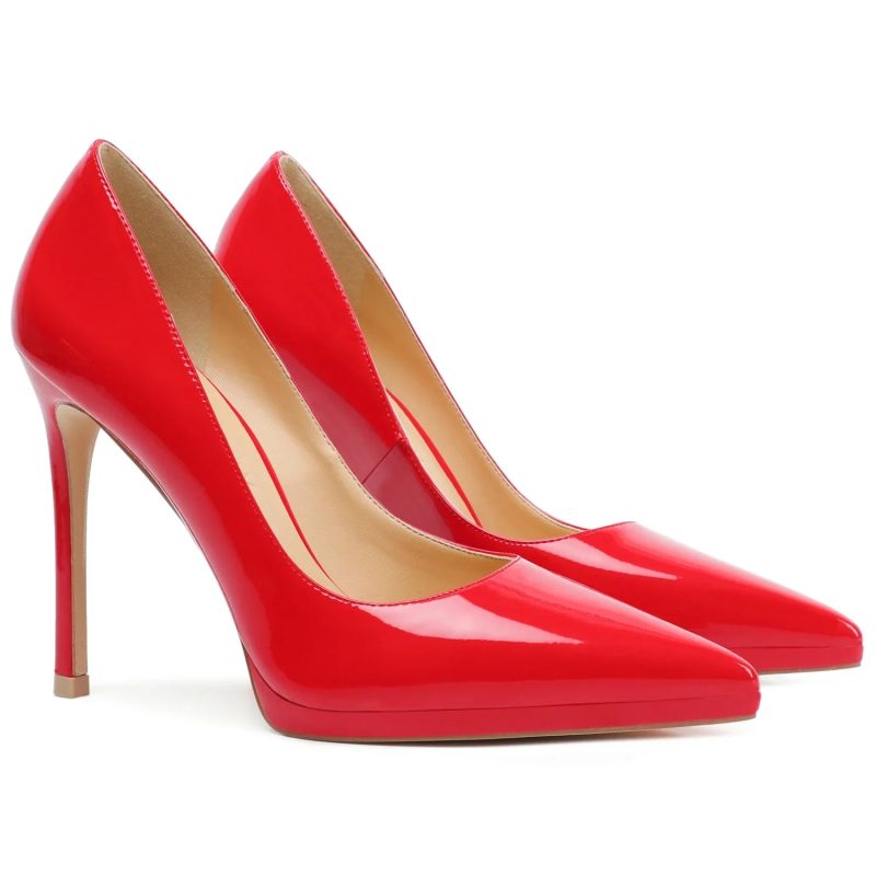 Measure your feet length before orderPatent Women Stiletto High Heel Pumps Pointed Toe Sexy Fetish Dress Office Shoe 26-CHC-33 - Image 7