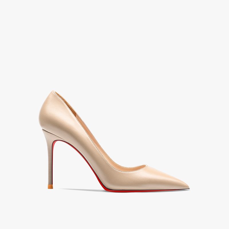 Women's Red Shiny Bottom High Heels Brand High Heels 12 cm Sexy Matte Party Pointed Wedding Shoes Shallow Mouth Single Shoes - Image 9