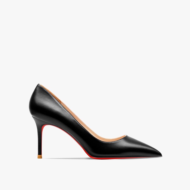 Women's Red Shiny Bottom High Heels Brand High Heels 12 cm Sexy Matte Party Pointed Wedding Shoes Shallow Mouth Single Shoes - Image 14