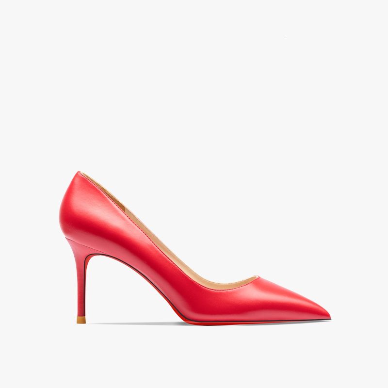 Women's Red Shiny Bottom High Heels Brand High Heels 12 cm Sexy Matte Party Pointed Wedding Shoes Shallow Mouth Single Shoes - Image 18