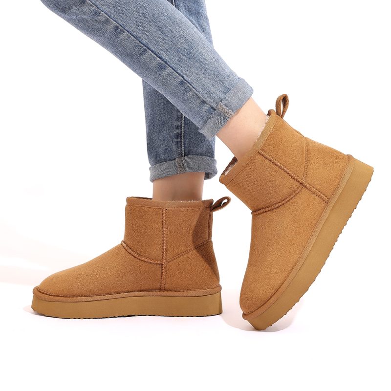 Evshine Memory Foam Ankle Boot Trending Shoes For Women Waterproof Women Snow Boots Female Snow Boots Suede Winter Warm Boots - Image 6