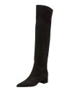 Ladies' Autumn and Winter Suede Thick High-heeled Oversized Knee High Boots, European and American Sexy Versatile Sleeve Boots