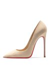 2025 Autumn New Women's High Heels Shoes Sexy Pointed Suede Red Shiny Bottom Pumps Fashionable Temperament Shallow Wedding Shoes