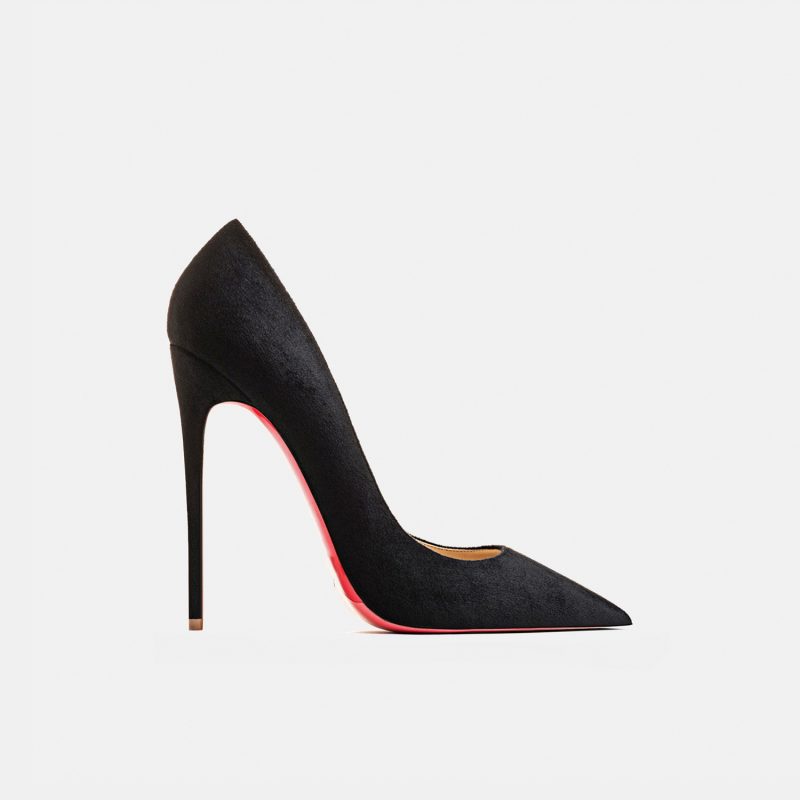 2025 Autumn New Women's High Heels Shoes Sexy Pointed Suede Red Shiny Bottom Pumps Fashionable Temperament Shallow Wedding Shoes - Image 10