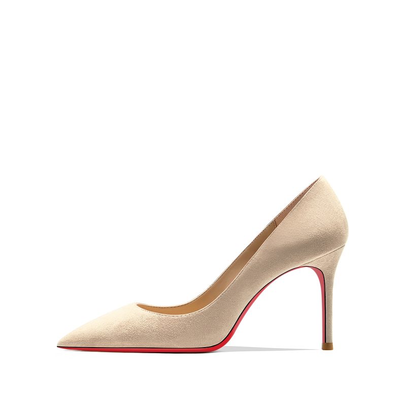 2025 Autumn New Women's High Heels Shoes Sexy Pointed Suede Red Shiny Bottom Pumps Fashionable Temperament Shallow Wedding Shoes - Image 11