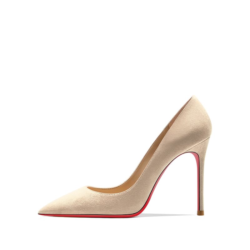 2025 Autumn New Women's High Heels Shoes Sexy Pointed Suede Red Shiny Bottom Pumps Fashionable Temperament Shallow Wedding Shoes - Image 25