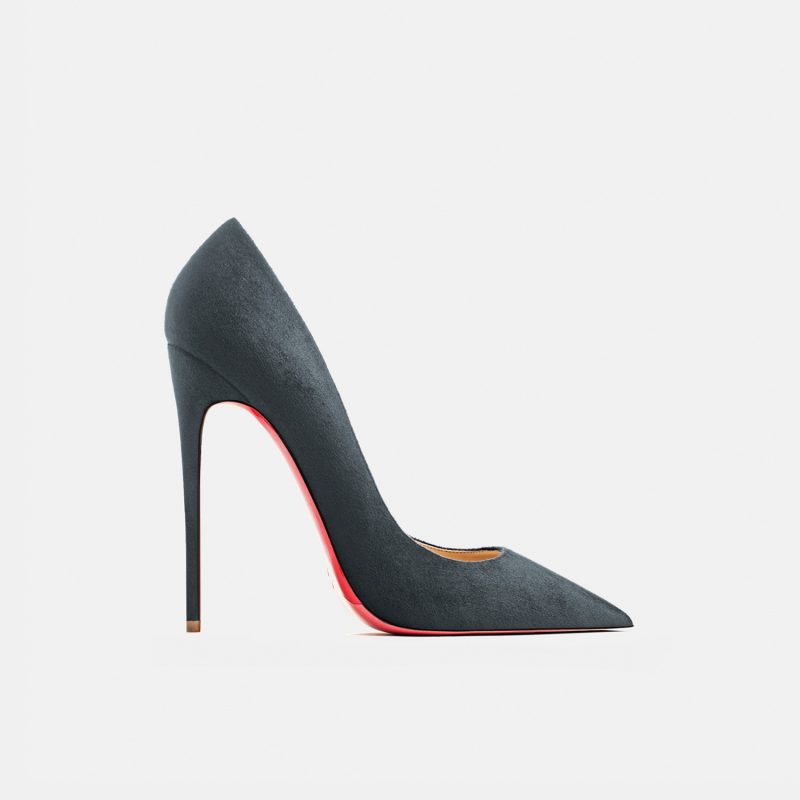 2025 Autumn New Women's High Heels Shoes Sexy Pointed Suede Red Shiny Bottom Pumps Fashionable Temperament Shallow Wedding Shoes - Image 26