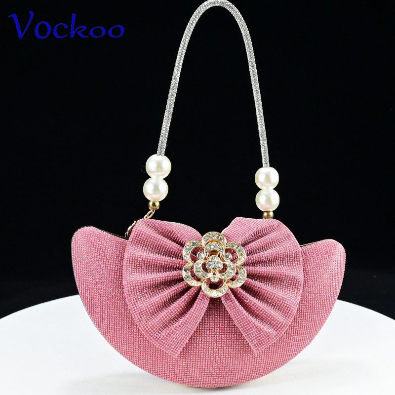 2024 Super High Heels New Arrivals Italian Women Shoes and Bag Set in Pink Color Pointed Toe with Appliques For Dress - Image 6