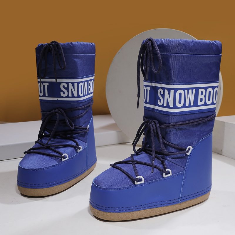Winter Boots Women Snow Boots Mid-calf Cold-proof Antiskid Thicken Plush Waterproof Thick Platform Space Ski Boots Size 35-43 - Image 8