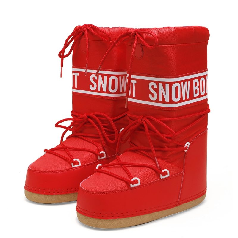 Winter Boots Women Snow Boots Mid-calf Cold-proof Antiskid Thicken Plush Waterproof Thick Platform Space Ski Boots Size 35-43 - Image 9