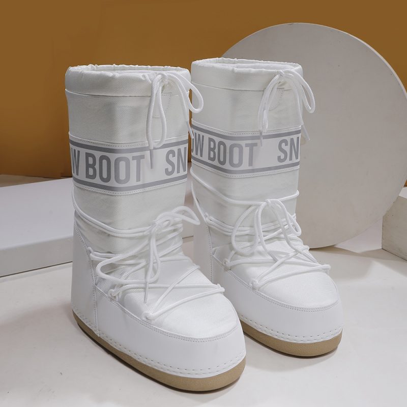 Winter Boots Women Snow Boots Mid-calf Cold-proof Antiskid Thicken Plush Waterproof Thick Platform Space Ski Boots Size 35-43 - Image 10