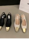 Fashion Women's Shoes Women's Dress Shoes Mid Heel Wedding Sandals All Matching Pointed Princess Shoes