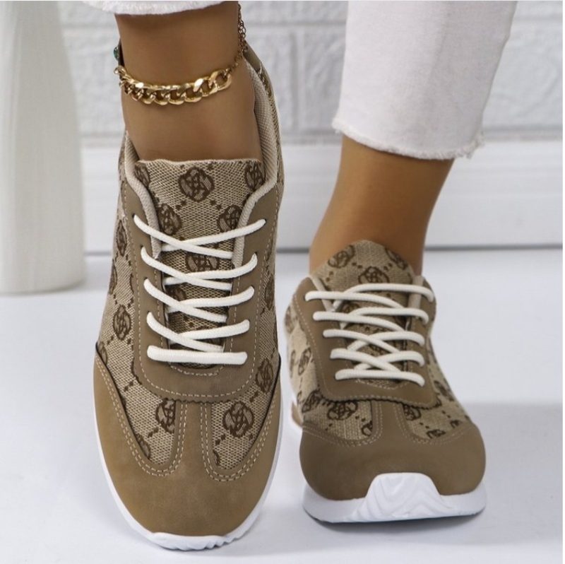 Retro Flower Embroider Brand Design Sneakers Women 2025 Autumn Trend Platform Sneakers Woman Lightweight Flat Heels Casual Shoes - Image 3