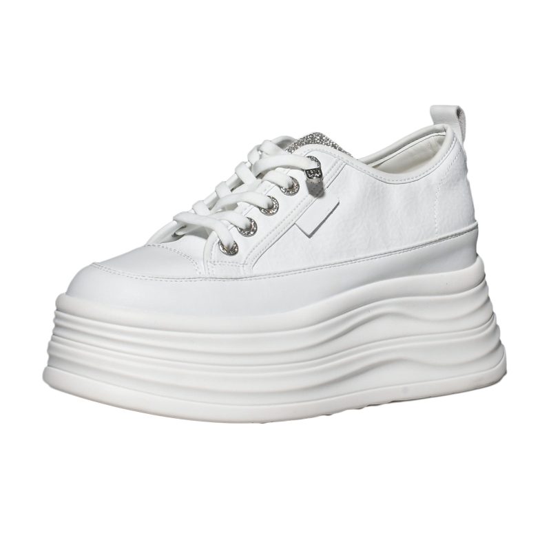 Fujin 9cm Cow Suede Genuine Leather Women Vulcanized Shoes Platform Wedge Skate Boarding High Brand Heels Casual Summer Shoes - Image 12