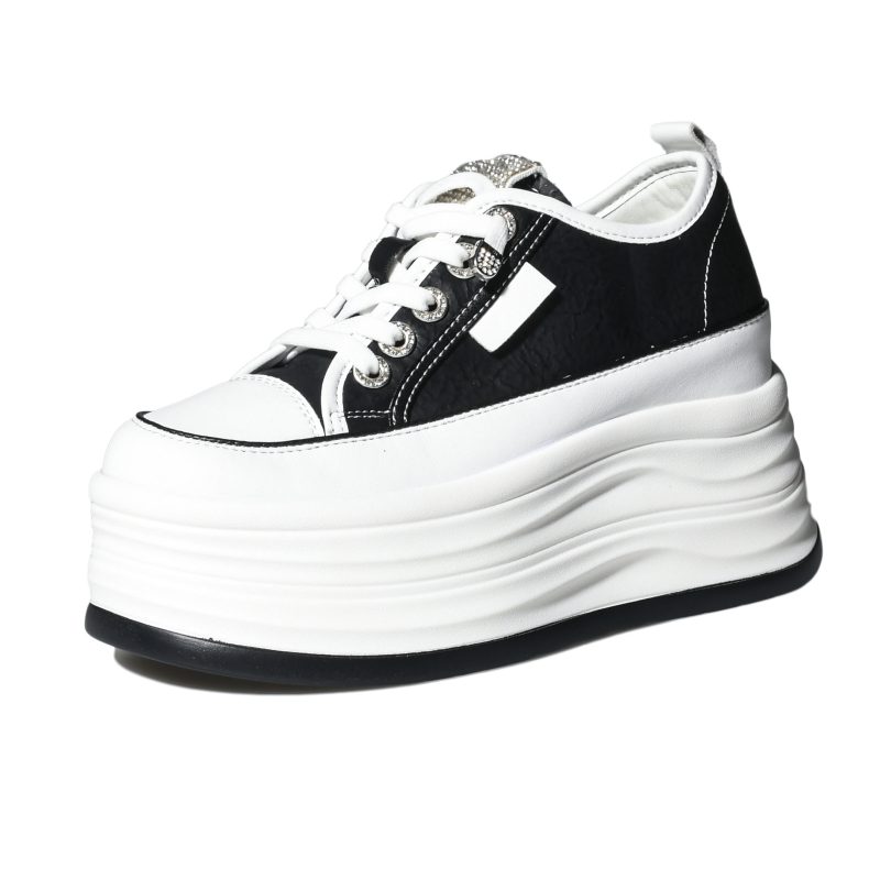Fujin 9cm Cow Suede Genuine Leather Women Vulcanized Shoes Platform Wedge Skate Boarding High Brand Heels Casual Summer Shoes - Image 13
